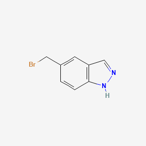 molecular formula C8H7BrN2 B1278532 5-(bromomethyl)-1H-indazole CAS No. 496842-04-7