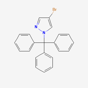 molecular formula C22H17BrN2 B1278548 4-溴-1-三苄基-1H-吡唑 CAS No. 95162-14-4