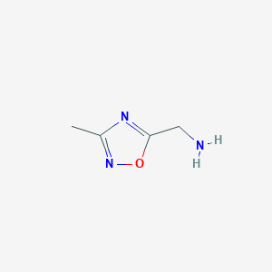 molecular formula C4H7N3O B1278551 (3-Methyl-1,2,4-oxadiazol-5-yl)methanamine CAS No. 90928-92-0