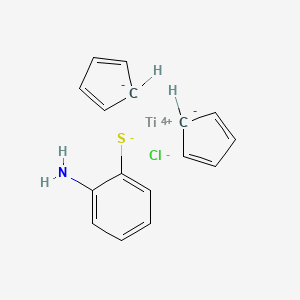 ((o-Aminophenyl)thiolato)chlorodi(pi-cyclopentadienyl)titanium(IV)