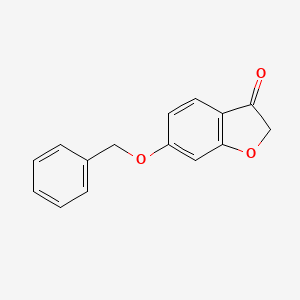 molecular formula C15H12O3 B1278566 3(2H)-苯并呋喃酮，6-(苯甲氧基)- CAS No. 139149-21-6