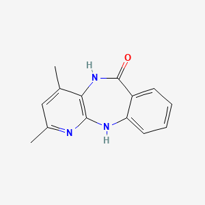 2,4-Dimethyl-5,11-dihydro-6H-pyrido(2,3-b)(1,4)benzodiazepin-6-one