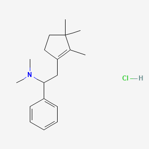 Benzenemethanamine, N,N-dimethyl-alpha-((2,3,3-trimethyl-1-cyclopenten-1-yl)methyl)-, hydrochloride