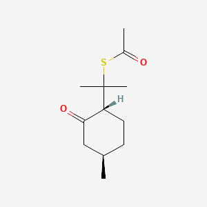 Menthone-8-thioacetate, trans-