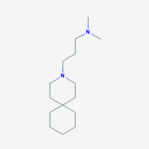 B12785846 3-(3-Azaspiro(5.5)undec-3-yl)-N,N-dimethyl-1-propanamine CAS No. 21765-03-7