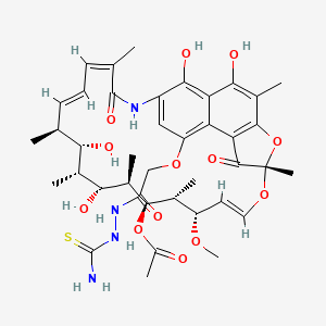 Rifamycin B, 2-(aminothioxomethyl)hydrazide