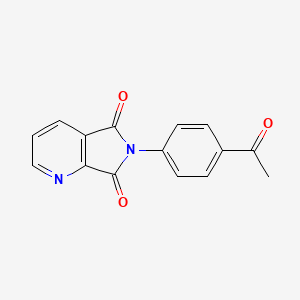 molecular formula C15H10N2O3 B1278612 5H-Pyrrolo[3,4-b]pyridine-5,7(6H)-dione, 6-(4-acetylphenyl)- CAS No. 139157-06-5
