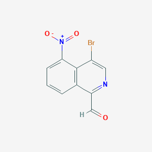 molecular formula C10H5BrN2O3 B1278614 4-溴-5-硝基异喹啉-1-甲醛 CAS No. 171880-56-1