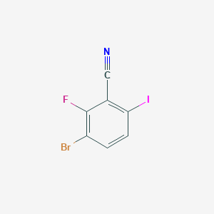 molecular formula C7H2BrFIN B1278615 3-溴-2-氟-6-碘苯腈 CAS No. 217816-66-5