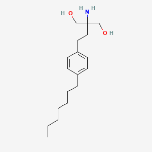 molecular formula C18H31NO2 B1278616 1,3-丙二醇，2-氨基-2-[2-(4-庚基苯基)乙基]- CAS No. 745767-97-9