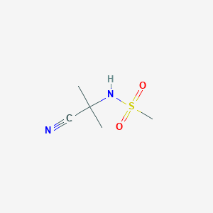 molecular formula C5H10N2O2S B1278620 甲磺酰胺，N-(1-氰基-1-甲基乙基)- CAS No. 103472-14-6