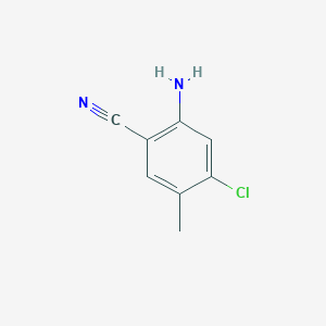 B1278621 2-Amino-4-chloro-5-methylbenzonitrile CAS No. 289686-80-2