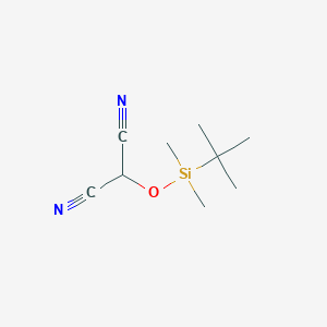 molecular formula C9H16N2OSi B1278622 丙二腈，2-[[(1,1-二甲基乙基)二甲基甲硅烷基]氧基]- CAS No. 128302-78-3