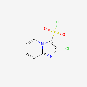 molecular formula C7H4Cl2N2O2S B1278626 2-氯咪唑并[1,2-a]吡啶-3-磺酰氯 CAS No. 112566-18-4