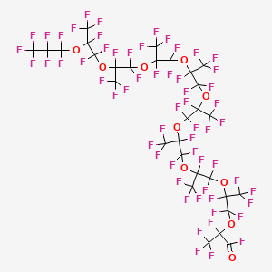 3,6,9,12,15,18,21,24,27-Nonaoxatriacontanoyl fluoride, 2,4,4,5,7,7,8,10,10,11,13,13,14,16,16,17,19,19,20,22,22,23,25,25,26,28,28,29,29,30,30,30-dotriacontafluoro-2,5,8,11,14,17,20,23,26-nonakis(trifluoromethyl)-