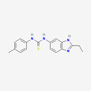 Thiourea, N-(2-ethyl-1H-benzimidazol-5-yl)-N'-p-tolyl-