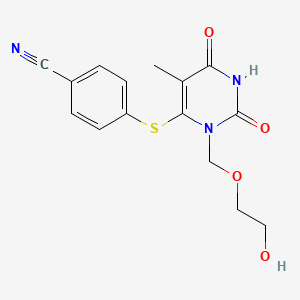 6-((4-Cyanophenyl)thio)-1-((2-hydroxyethoxy)methyl)thymine