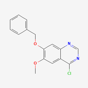 molecular formula C16H13ClN2O2 B1278641 7-(苄氧基)-4-氯-6-甲氧基喹唑啉 CAS No. 162364-72-9