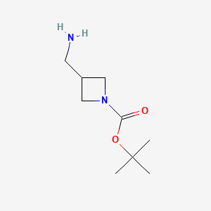 molecular formula C9H18N2O2 B1278654 1-Boc-3-(氨基甲基)氮杂环丁烷 CAS No. 325775-44-8