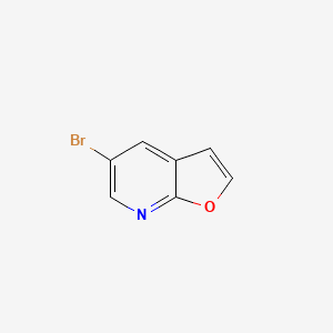 molecular formula C7H4BrNO B1278655 5-溴呋喃[2,3-b]吡啶 CAS No. 220957-39-1