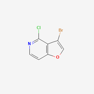 molecular formula C7H3BrClNO B1278664 3-溴-4-氯呋喃并[3,2-c]吡啶 CAS No. 220939-72-0