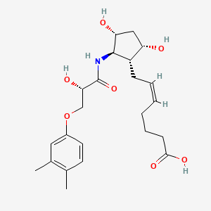 7-(N-(2S-Hydroxy-2-(3,4-dimethylphenyloxy)ethylcarbonyl)-2-amino-3,5-dihydroxycylopentyl)-5-heptenoic acid