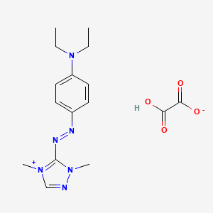 4-[(2,4-dimethyl-1,2,4-triazol-4-ium-3-yl)diazenyl]-N,N-diethylaniline;2-hydroxy-2-oxoacetate