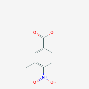 molecular formula C12H15NO4 B127869 tert-Butyl 3-methyl-4-nitrobenzoate CAS No. 147290-67-3