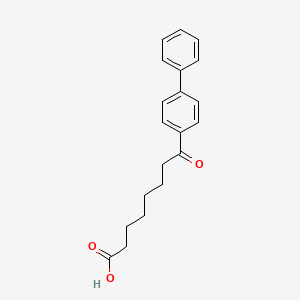 molecular formula C20H22O3 B1278692 7-(4-联苯基)羰基庚酸 CAS No. 362669-53-2