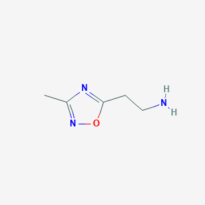 molecular formula C5H9N3O B1278714 2-(3-甲基-1,2,4-恶二唑-5-基)乙胺 CAS No. 147216-21-5