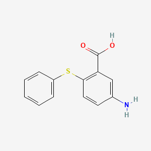 B1278732 5-Amino-2-(phenylthio)benzoic acid CAS No. 63185-86-4