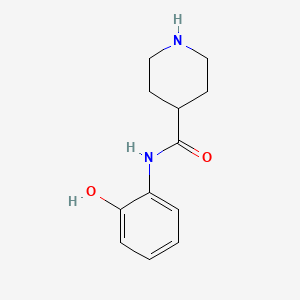 molecular formula C12H16N2O2 B1278733 N-(2-hydroxyphenyl)piperidine-4-carboxamide CAS No. 885524-82-3