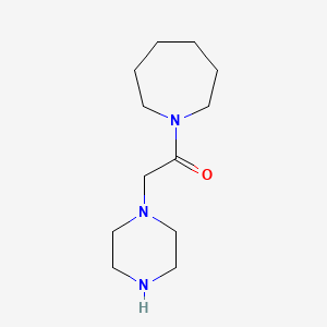 molecular formula C12H23N3O B1278742 1-(Piperazin-1-ylacetyl)azepane CAS No. 39890-47-6