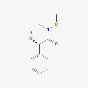 molecular formula C10H13NO3 B127875 (2S)-2-hydroxy-N-methoxy-N-methyl-2-phenylacetamide CAS No. 1391068-07-7