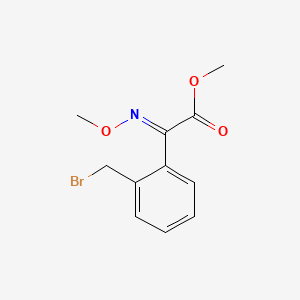 molecular formula C11H12BrNO3 B1278763 (E)-2-(甲氧基亚氨基)-2-[2-(溴甲基)苯基]乙酸甲酯 CAS No. 115199-26-3