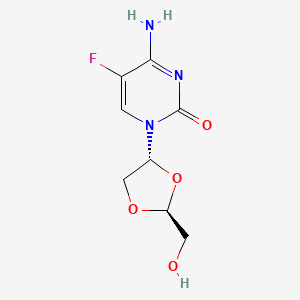 alpha-L-(+)-(2S,4R)-1-(2-(Hydroxymethyl)-1,3-dioxolan-4-yl)-5-fluorocytosine