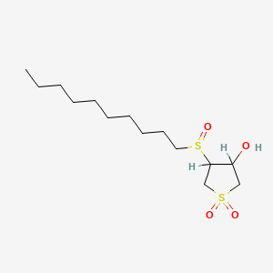 3-Decylsulfinyltetrahydrothiophene-4-ol 1,1-dioxide