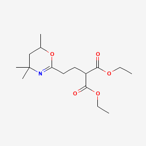 Diethyl 2-(2-(4,4,6-trimethyl-5,6-dihydro-4H-1,3-oxazin-2-yl)ethyl)malonate