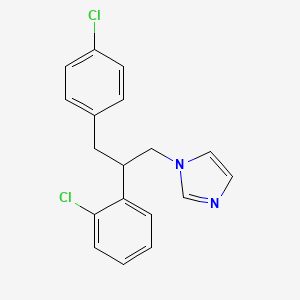 1-(2-(2-Chlorophenyl)-3-(4-chlorophenyl)propyl)-1H-imidazole