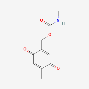 (4-Methyl-3,6-dioxo-1,4-cyclohexadien-1-yl)methyl methylcarbamate