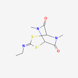 3-(Ethylimino)-6,8-dimethyl-2,4-dithia-6,8-diazabicyclo[3.2.2]nonane-7,9-dione