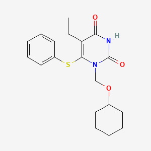 5-Ethyl-1-(cyclohexyloxy)methyl)-6-(phenylthio)uracil