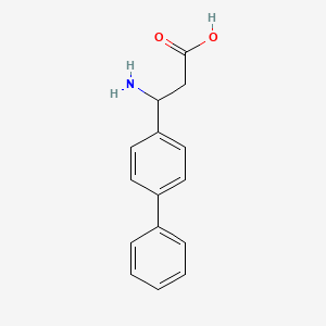 molecular formula C15H15NO2 B1278777 3-氨基-3-联苯-4-基丙酸 CAS No. 63974-15-2