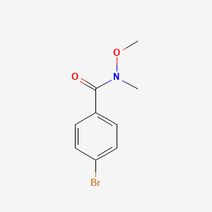 molecular formula C9H10BrNO2 B1278778 4-溴-N-甲氧基-N-甲基苯甲酰胺 CAS No. 192436-83-2