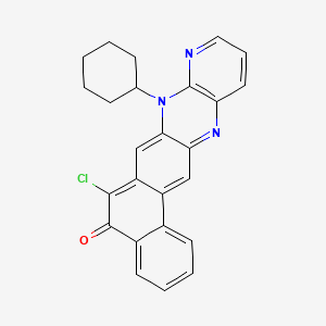 6-Chloro-8-cyclohexylnaphtho(1,2-g)pyrido(2,3-b)quinoxalin-5(8H)-one