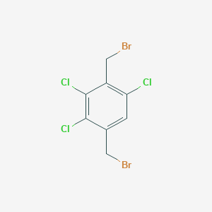 molecular formula C8H5Br2Cl3 B12787815 1,4-Bis(bromomethyl)-2,3,5-trichlorobenzene CAS No. 21912-82-3