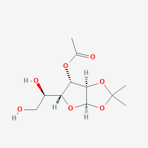 molecular formula C11H18O7 B1278782 3-O-Acetyl-1,2-O-isopropylidene-a-D-glucofuranose CAS No. 24807-96-3