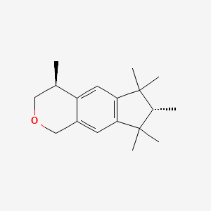 molecular formula C18H26O B12787824 Hexamethylindanopyran, (4S,7S)- CAS No. 172339-62-7