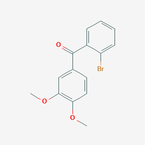 molecular formula C15H13BrO3 B1278786 2-Bromo-3',4'-dimethoxybenzophenone CAS No. 23346-79-4