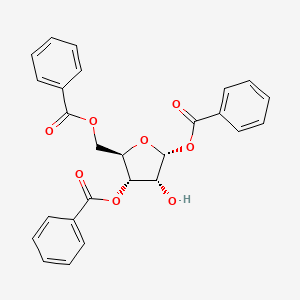 molecular formula C26H22O8 B1278788 1,3,5-Tri-O-benzoyl-alpha-d-ribofuranose CAS No. 22224-41-5